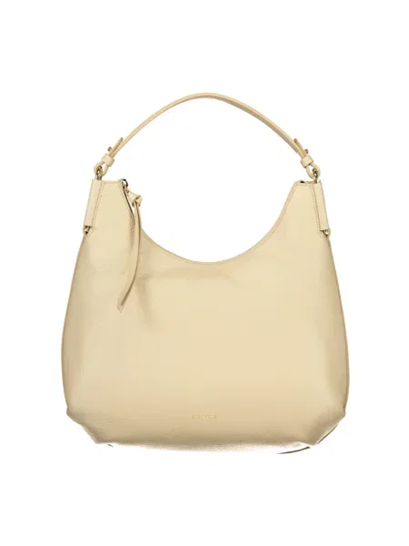 Nerka Coccinelle skórzana beżowa