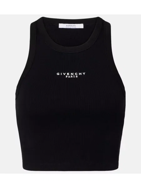 Cropp top Givenchy din jerseu negru