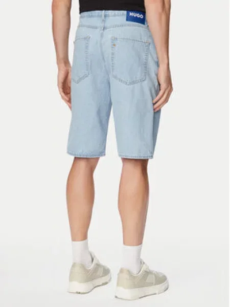 HUGO Farmer rövidnadrág Skate Shorts Straight Fit kék