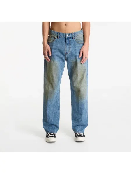 Pantaloni Obey Nelson Straight Leg Denim Garage Wash Indigo