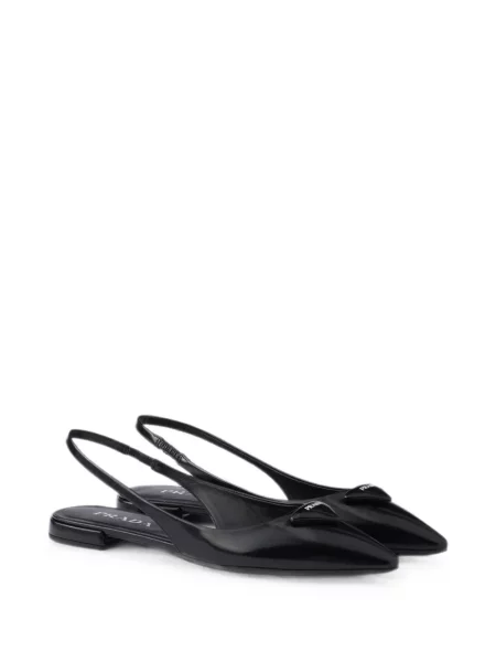 Balerini Prada din piele negru