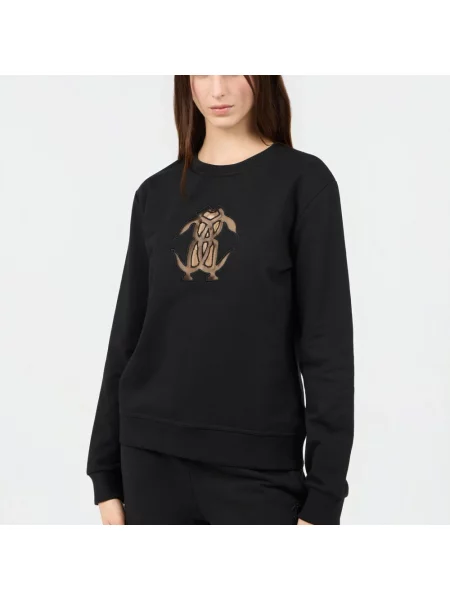 Bluza Roberto Cavalli z logo czarna