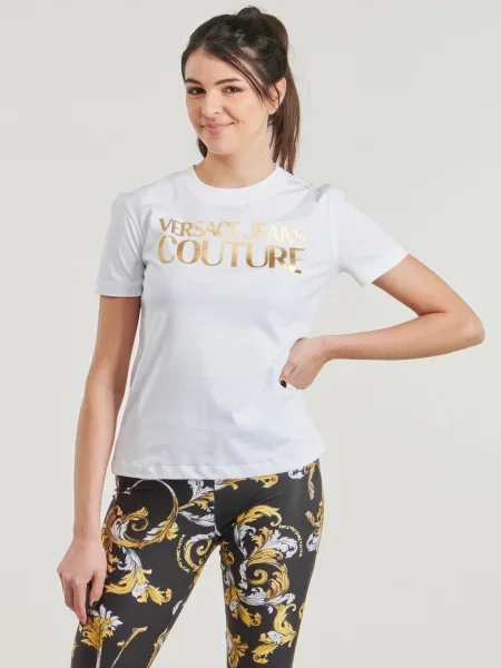 Tricou Versace Jeans Couture alb