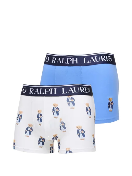Șosete Polo Ralph Lauren cu autograf alb