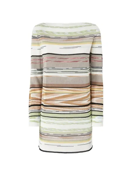 Μακρύς κοστούμι μάξι φόρεμα Missoni λευκό