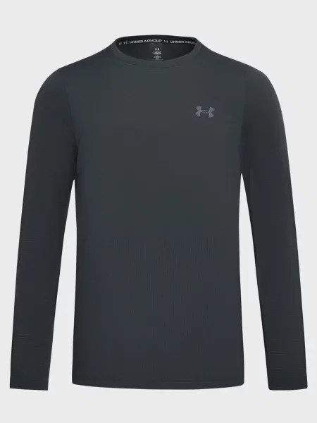 Вовняний лонгслів Under Armour для бігу чорний
