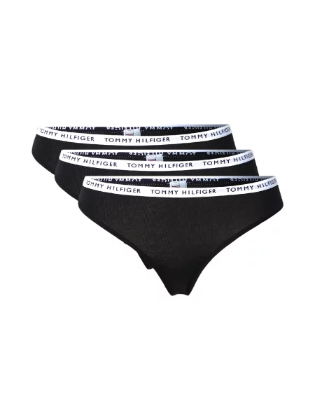 Tommy Hilfiger Underwear Tanga / bílá černá