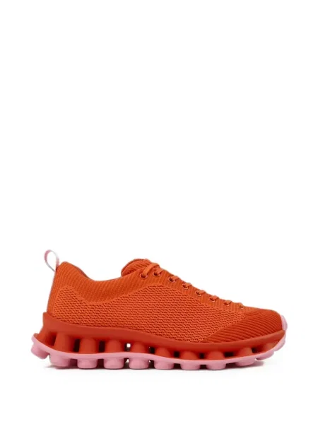 Sneakerși Sunnei cu șireturi din dantelă portocaliu
