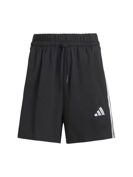 Adidas rövidnadrág Essentials női mintás magas derekú fekete