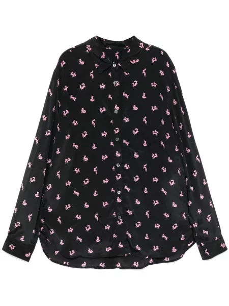 Cămașă Maison Kitsune clasică negru