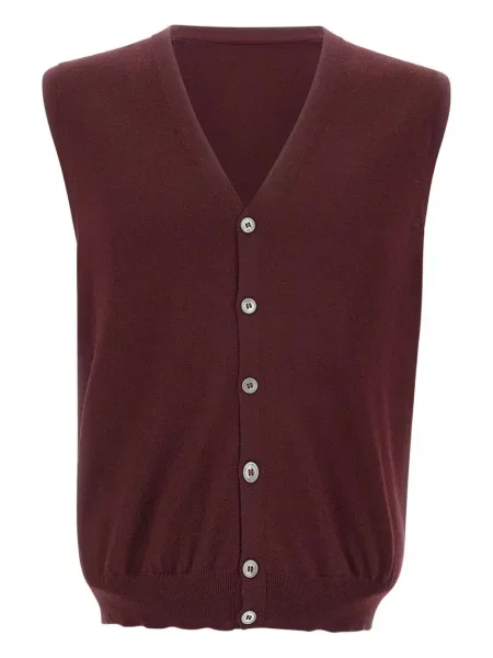 Cardigan Gran Sasso de lână roșu