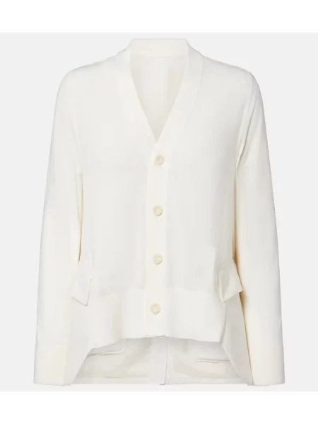 Cardigan Sacai alb