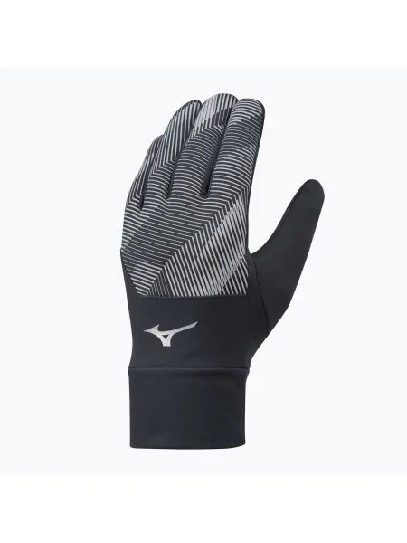 Mizuno Ветроустойчиви ръкавици за бягане черни/черни черно