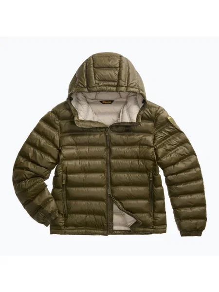 Geacă pentru bărbați Blauer USA Charles dark olive inside mist grey gri