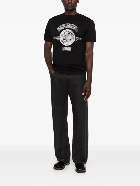 Tricou John Richmond cu autograf negru