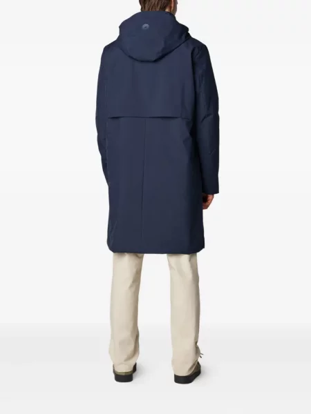 Palton Save The Duck cu glugă albastru