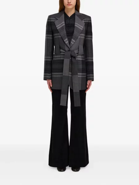 Cu centură sacou Ferragamo negru
