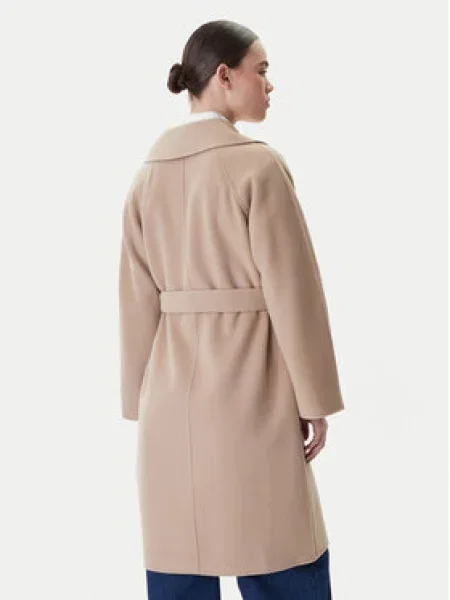 Weekend Max Mara Demisezoninis paltas CIVADA kupranugario smėlinė