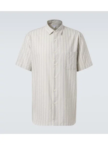 Srajca Sunspel s črtami bela