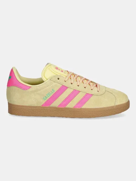 Adidas Originals sneakers din piele intoarsă Gazelle verde