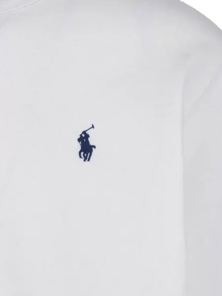 Megztas džemperis su gobtuvu Polo Ralph Lauren apvaliu kaklu juoda