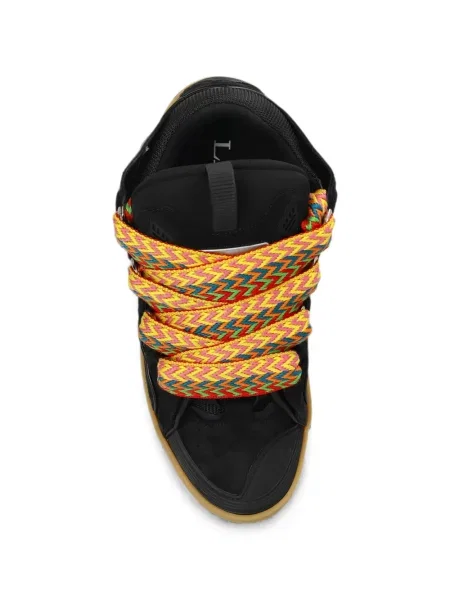 Sneakerși Lanvin din dantelă negru