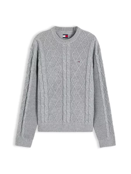 Tommy Jeans Pulover gri