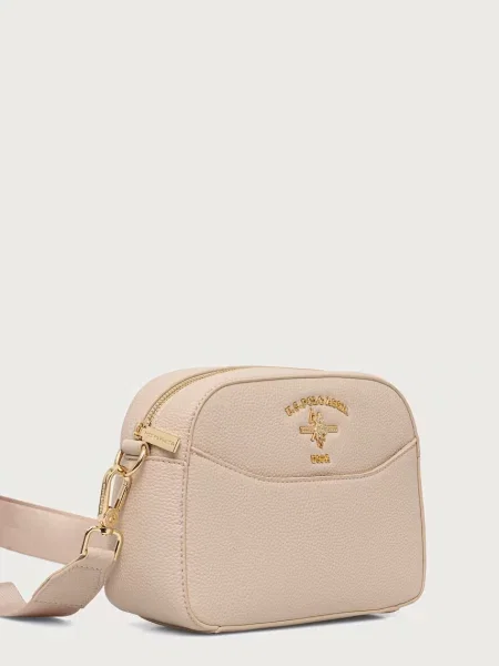 U.S. Polo Assn. geantă crossbody pentru femei cu imitație de piele Stanford bej