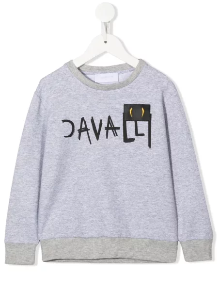 Bluza dziecięca Roberto Cavalli szara