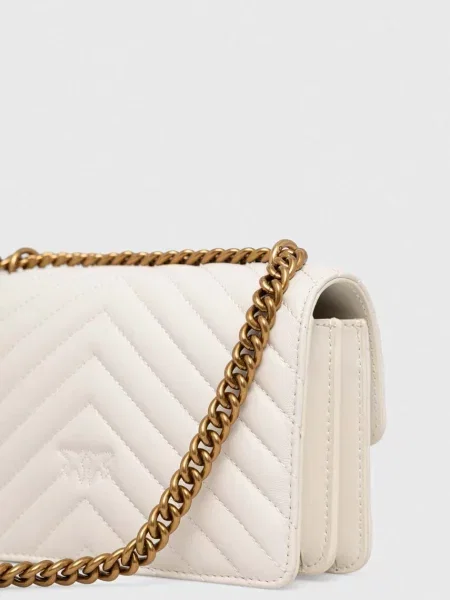 Pinko torebka crossbody skórzana biała