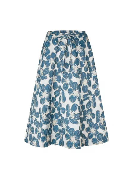 Spódnica midi Lollys Laundry do kolan niebieska