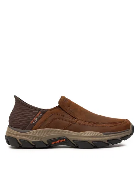 Skechers Buty Mężczyzna 41 EU Respected Sneakers brązowy