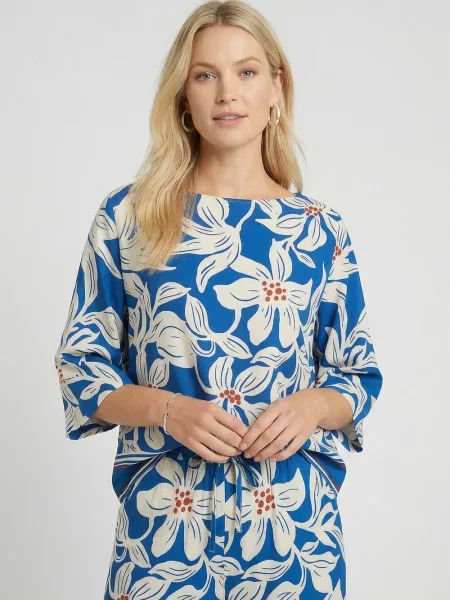 Guido Maria Kretschmer Bluzka Rylie Kobiety niebieski|wielokolorowy 34 niebieska