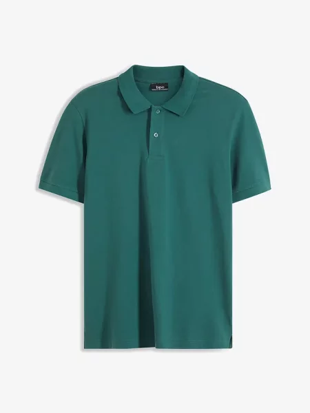 Koszulka polo z grubej piki zielona