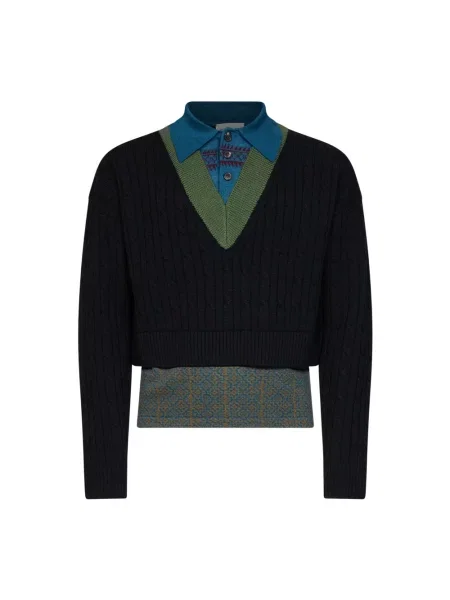 Sweter Dries Van Noten czarny