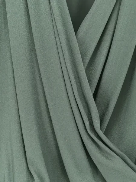 Bluzka Semicouture z dekoltem w serek kopertowa zielona