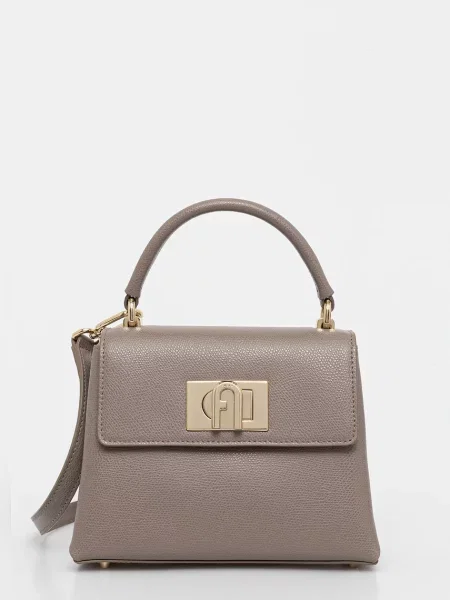 Geanta de piele Furla maro