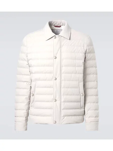 Пухено яке Brunello Cucinelli бяло