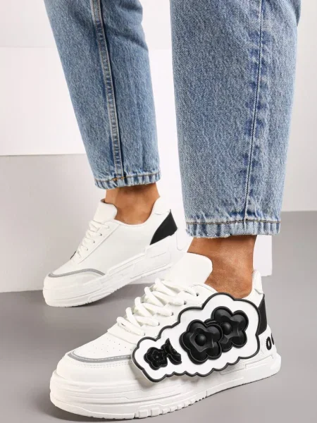 Sneakers cu negru alb