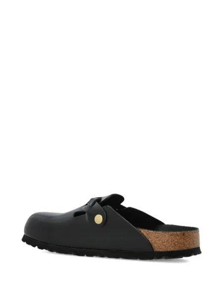 Papuci tip mules Birkenstock cu cataramă negru