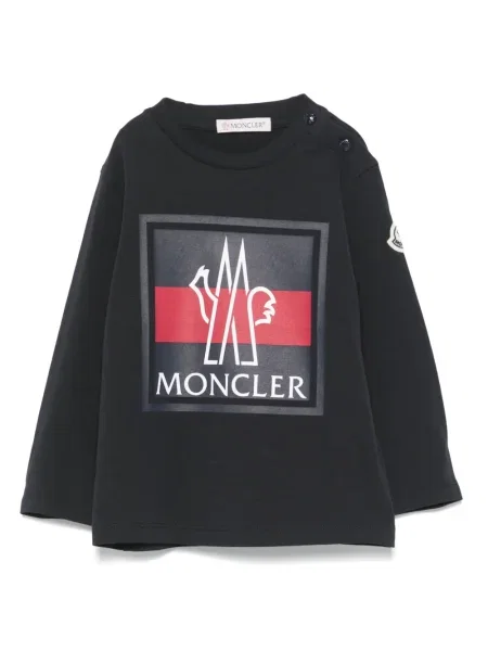 Koszulka dziecięca Moncler Enfant niebieska