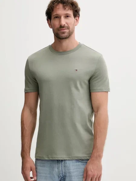 Tommy Jeans basic tričko zelené