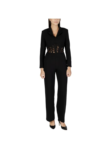 Salopetă Morgan din dantelă negru