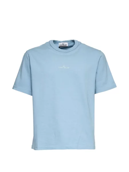 Tricou Stone Island cu broderie albastru