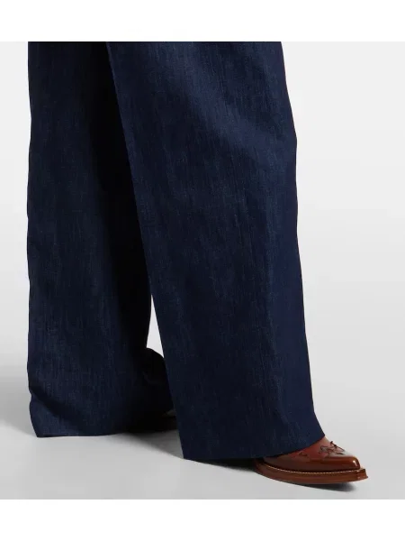 Cu centură pantaloni Gabriela Hearst albastru