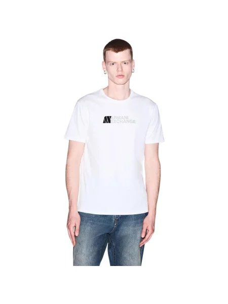 Tricou Eax alb