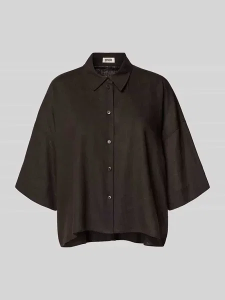 Bluzka o kroju relaxed fit z mieszanki lnu i Drykorn