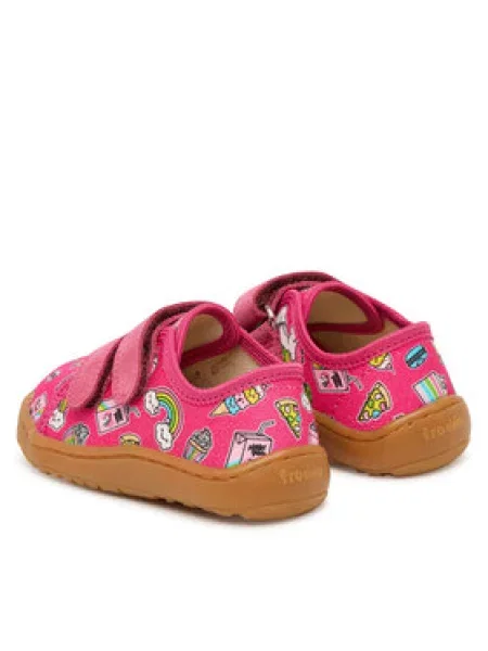 Bačkory Froddo Barefoot Canvas M růžová