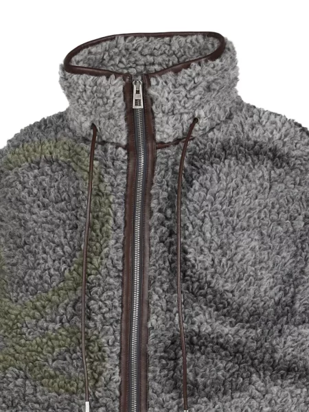 Vestă Loewe din piele de oaie gri