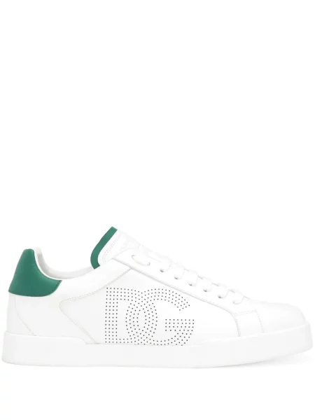 Sneakerși Dolce & Gabbana Portofino din piele alb